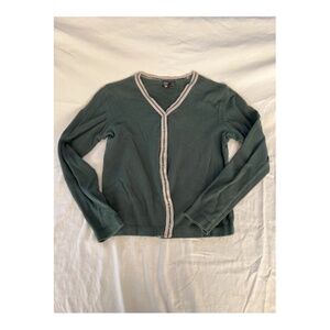 American Eagle Snap Front Green Cardigan Size XS